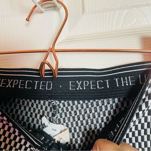 EUC Carushka Black and White Printed Leggings Medium - Picture 4 of 5